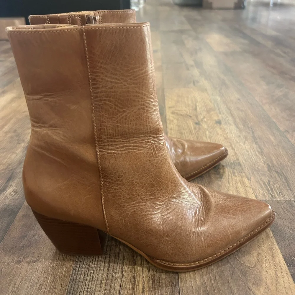 Matisse Women’s Caty Ankle Boot Leather Vintage Tan Color Size 6